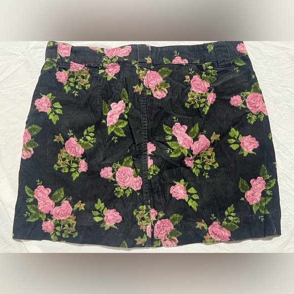 Wild Fable Women’s Floral Cotton Black Pink Skirt Size 10 - Picture 12 of 13